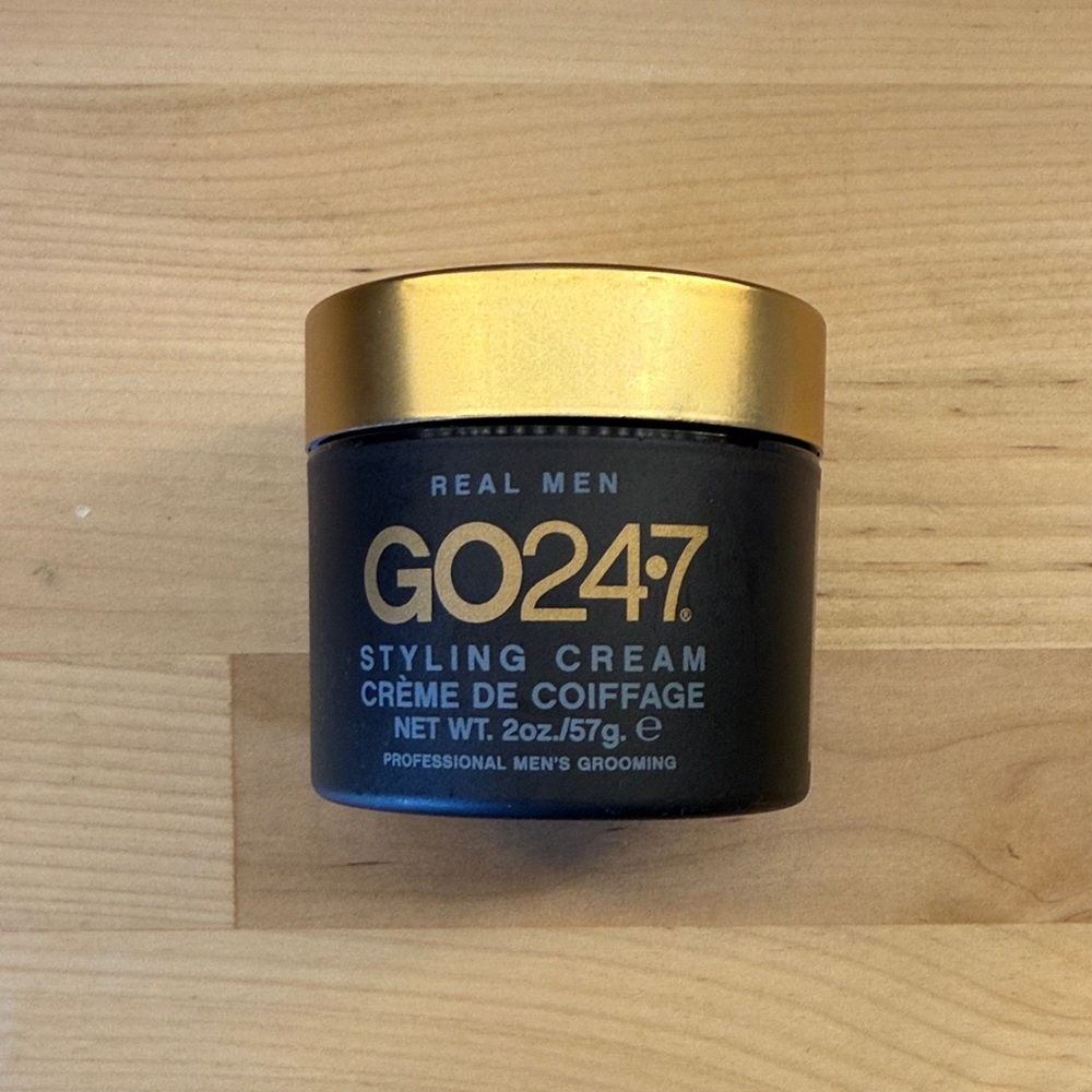 GO247 Styling Cream for Men - Black and Gold